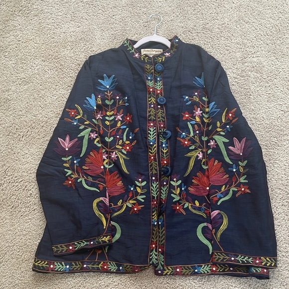 Norm Thompson Jackets & Blazers - Norm Thompson Embroidered South Jacket